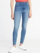 Old Navy Womens High-rise Secret-slim Rockstar Jeans For Women Light Wash Size 0