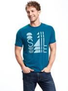 Old Navy Graphic Crew Neck Tee For Men - Peacock Plumes