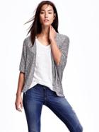 Old Navy Ribbed Cocoon Cardi - Black