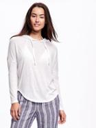 Old Navy Relaxed Cocoon Hoodie For Women - White