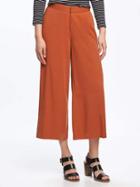 Old Navy High Rise Wide Leg Crops For Women - Spice Level