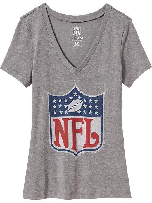 Old Navy Womens Nfl Graphic Tee Size L - Medium Gray Heather