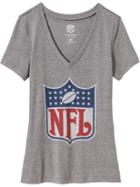 Old Navy Womens Nfl Graphic Tee Size L - Medium Gray Heather