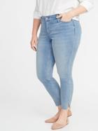 Old Navy Womens High-rise Secret-slim Pockets + Waistband Built-in Warm Rockstar Super Skinny Plus-size Jeans Mission Blue Size 16