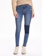 Old Navy Womens The Rockstar Mid Rise Raw Edge Jeans Size 0 Regular - Stirling