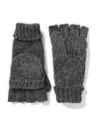 Old Navy Honeycomb Knit Convertible Gloves For Women - Charcoal