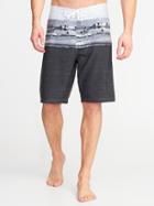 Old Navy Mens Built-in Flex Printed Board Shorts For Men (10) Surf';s Up Size 33w