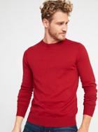 Old Navy Mens Crew-neck Sweater For Men Heather Red Size L