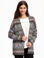 Old Navy Jacquard Cardi Coat For Women - Diamond Geo