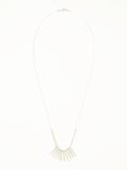 Old Navy Metal Bars Pendant Necklace For Women - Silver Ox