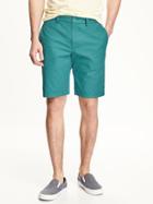 Old Navy Mens Slim Ultimate Khaki Shorts For Men (10) Teal I Return Size 36w