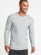 Old Navy Mens Go-dry Built-in Flex Ultra-light Performance Tee For Men Fog Wild Size M
