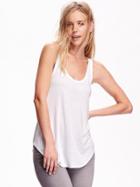 Old Navy Womens Relaxed Jersey Tank Size L Tall - Bright White