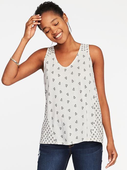 Old Navy Relaxed Bow Back Top For Women - White