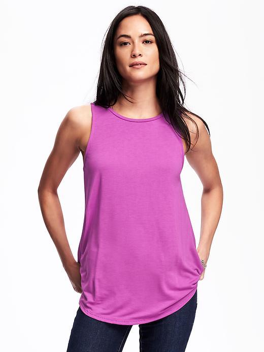 Old Navy High Neck Tank For Women - Razzleberry