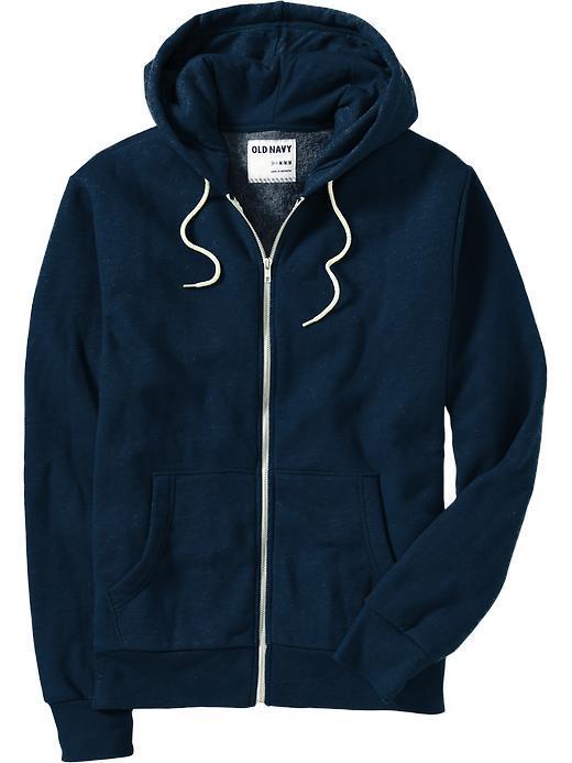 Old Navy Mens Zip Front Hoodies - Ink Blue