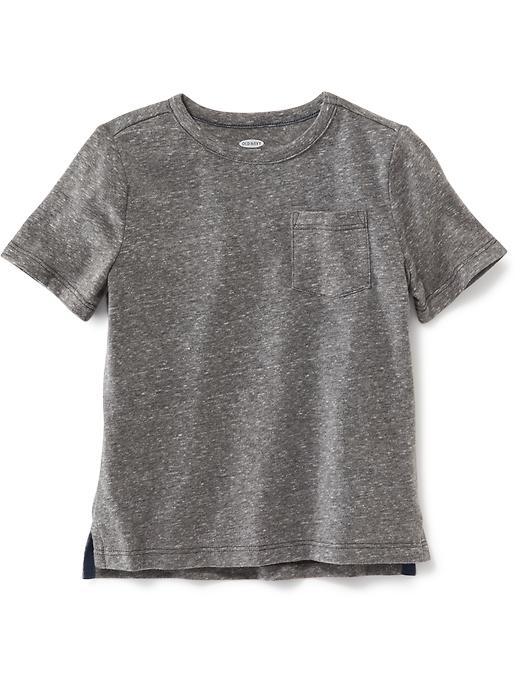 Old Navy Hi Lo Pocket Tee - Medium Heather Gray