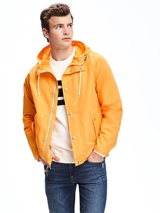 Old Navy Flannel Lined Anorak For Men - Sunflower