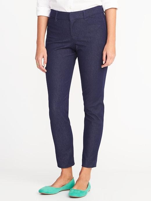 Old Navy Womens Mid-rise Pixie Pants For Women Denim Size 10