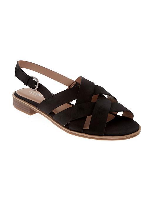 Old Navy Criss Cross Slingback Sandals For Women - Black