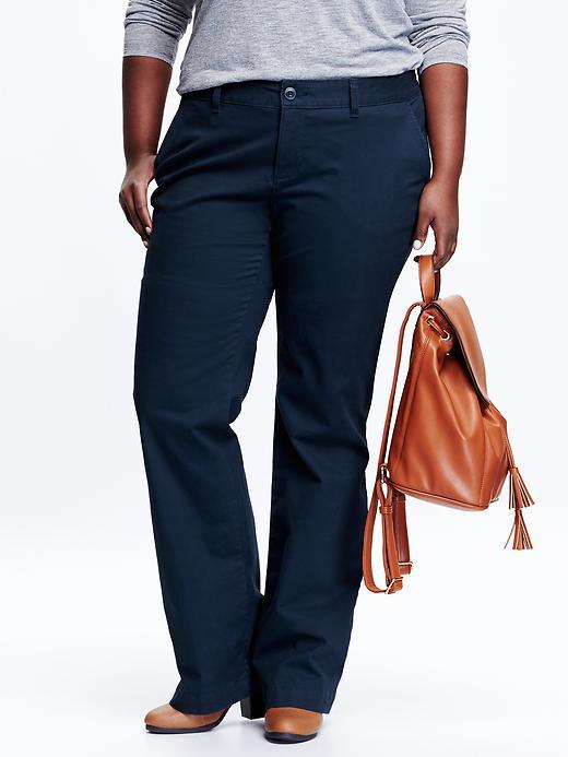 Old Navy Womens Plus Smooth &amp; Slim Pants Size 16 Long Plus - Classic Navy