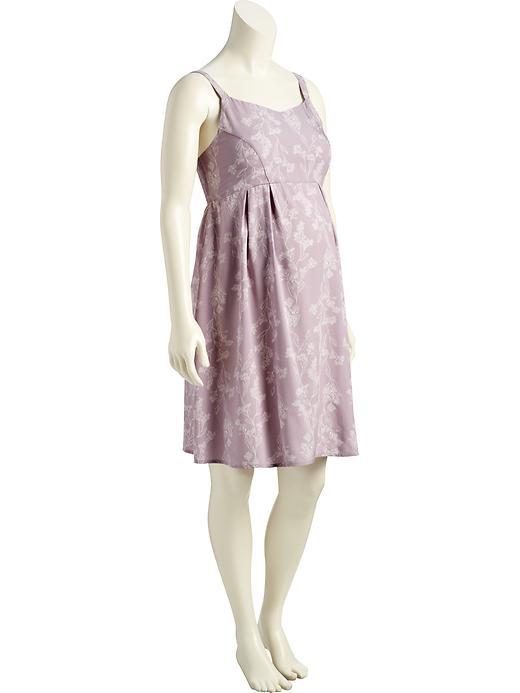Old Navy Fit & Flare Tank Dress - Plum Flower