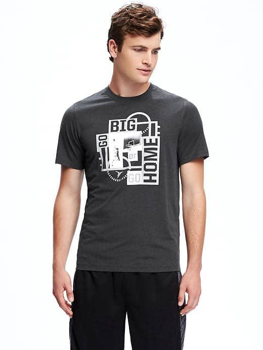 Old Navy Go Dry Cool Graphic Tee For Men - Midnight Oil