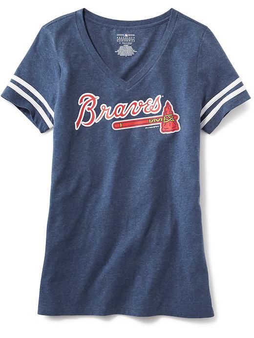 Old Navy Mlb V Neck Tee For Women - Atlanta Braves