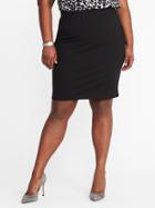 Old Navy Womens Smooth & Slim Plus-size Ponte-knit Pencil Skirt Black Size 2x