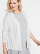 Plus-size Short Open-front Sweater