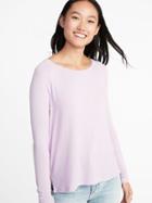 Old Navy Womens Loose Luxe Soft-spun Tee For Women Lilac Opal Size Xs