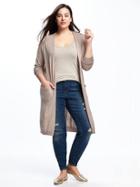 Old Navy Relaxed Plus Long Extra Long Cardi - Mauvey Star