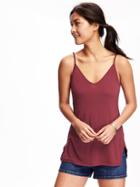 Old Navy Relaxed V Neck Cami For Women - Ron Burgundy