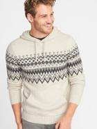 Old Navy Mens Sweater-knit Hoodie For Men Oatmeal Size L