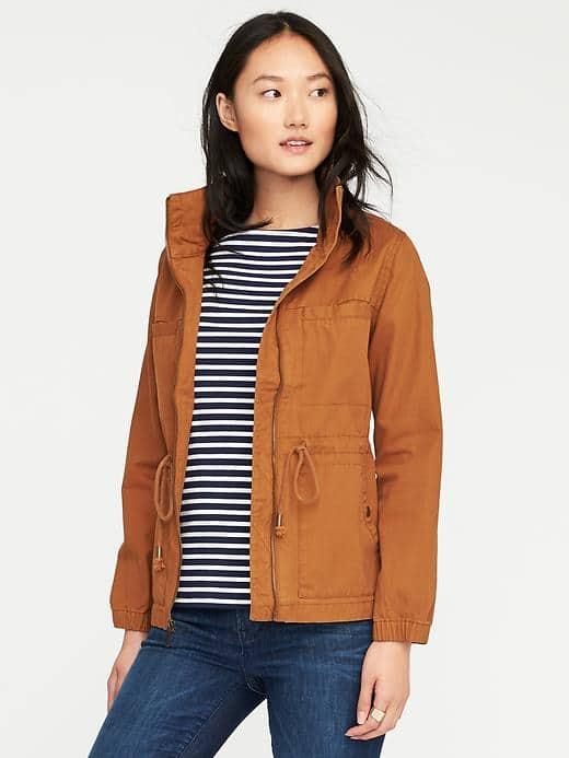 Old Navy Twill Field Jacket For Women - Teak It Away