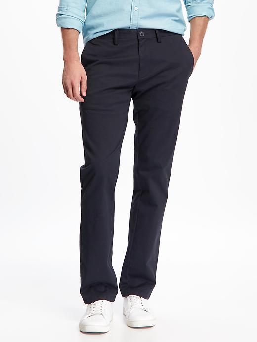 Old Navy Built In Flex Slim Ultimate Khakis For Men - Navy Captain