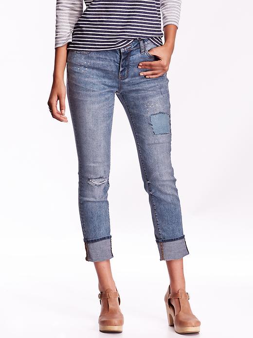 Old Navy Womens Distressed Boyfriend Straight Jeans Size 10 Regular - Harvest Moon