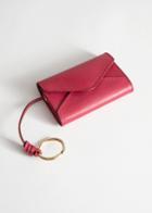 Other Stories Leather Envelope Key Pouch - Pink