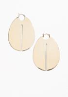 Other Stories Flat Oval Earring
