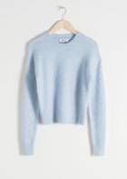 Other Stories Fuzzy Sweater - Turquoise