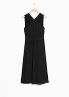 Other Stories Cross Front Dress - Black