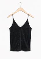 Other Stories Glitter Tank Top
