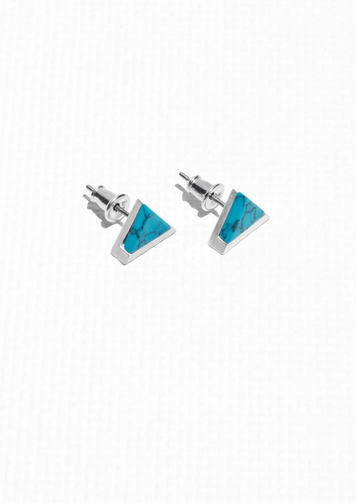Other Stories Triangular Stone Studs