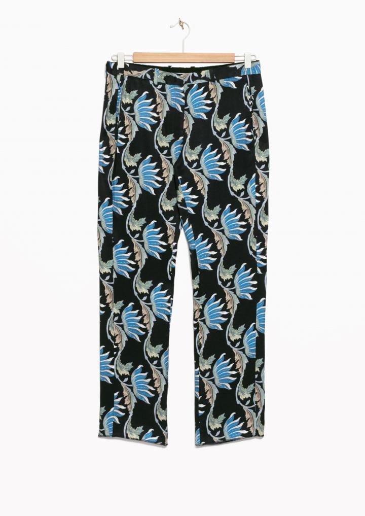Other Stories Water Lily Tailored Crop Trousers