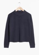 Other Stories Wide Collar Sweater - Blue