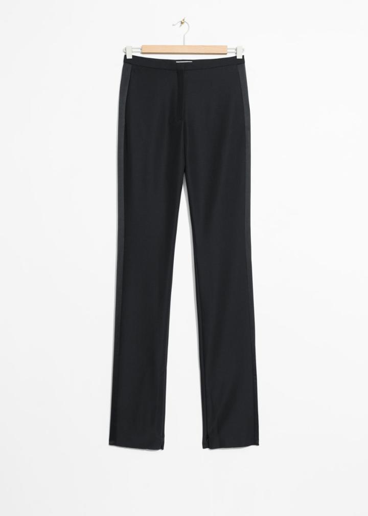 Other Stories Paneled Trousers - Black