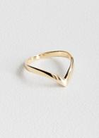 Other Stories Pointed Ring - Gold