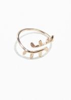 Other Stories Wrapping Olive Branch Ring - Gold