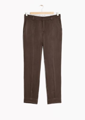 Other Stories Zana Bayne Satin Suit Trouses