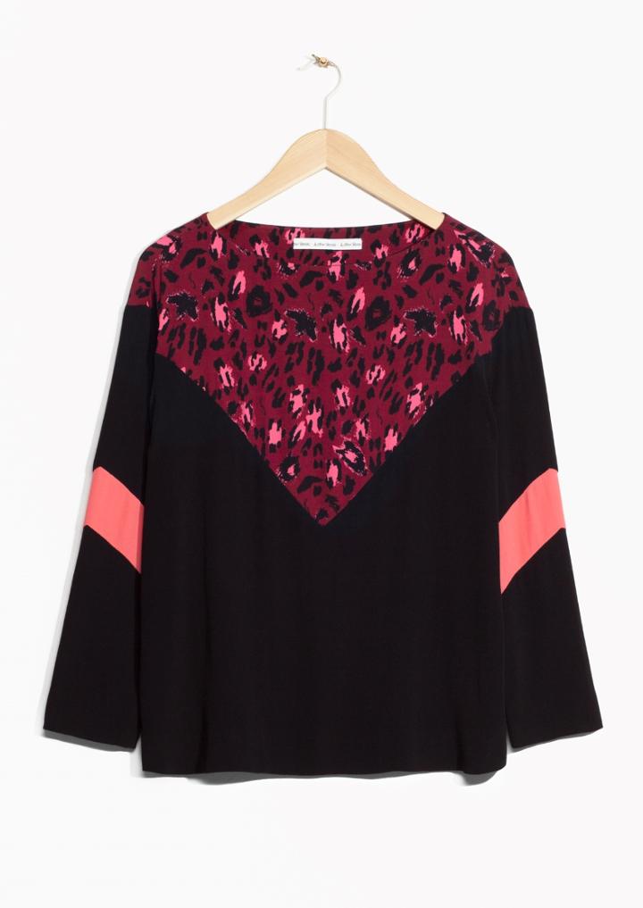 Other Stories Panthera Print Blouse